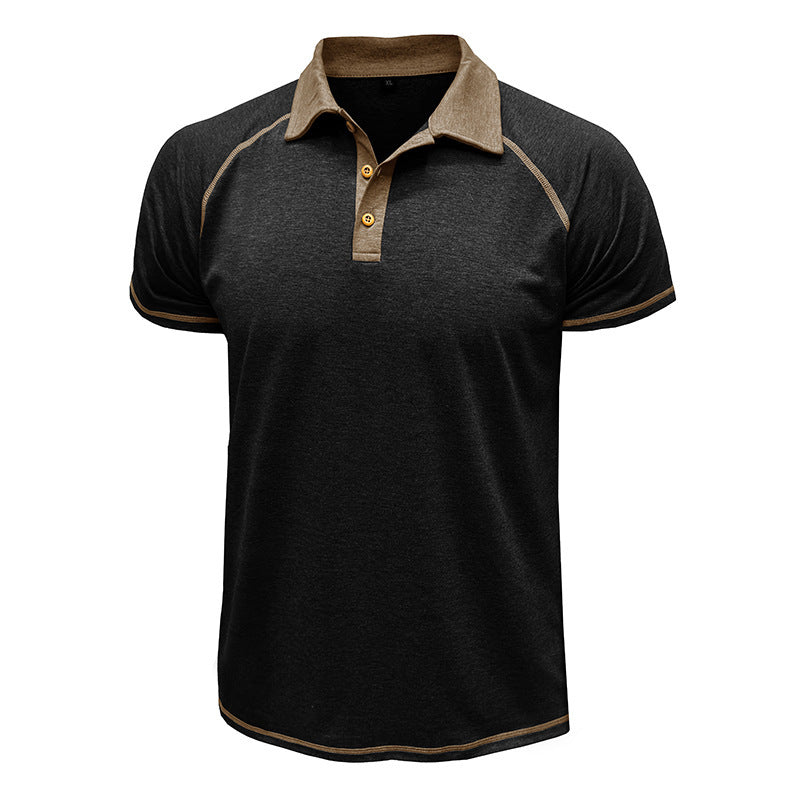 Short-sleeved Lapel T-shirt POLO Bottoming Shirt Men Clothing